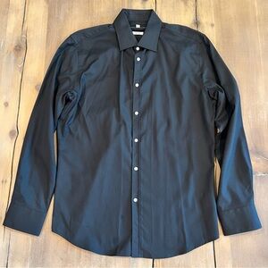 Bachrach Men's Black Dress Shirt